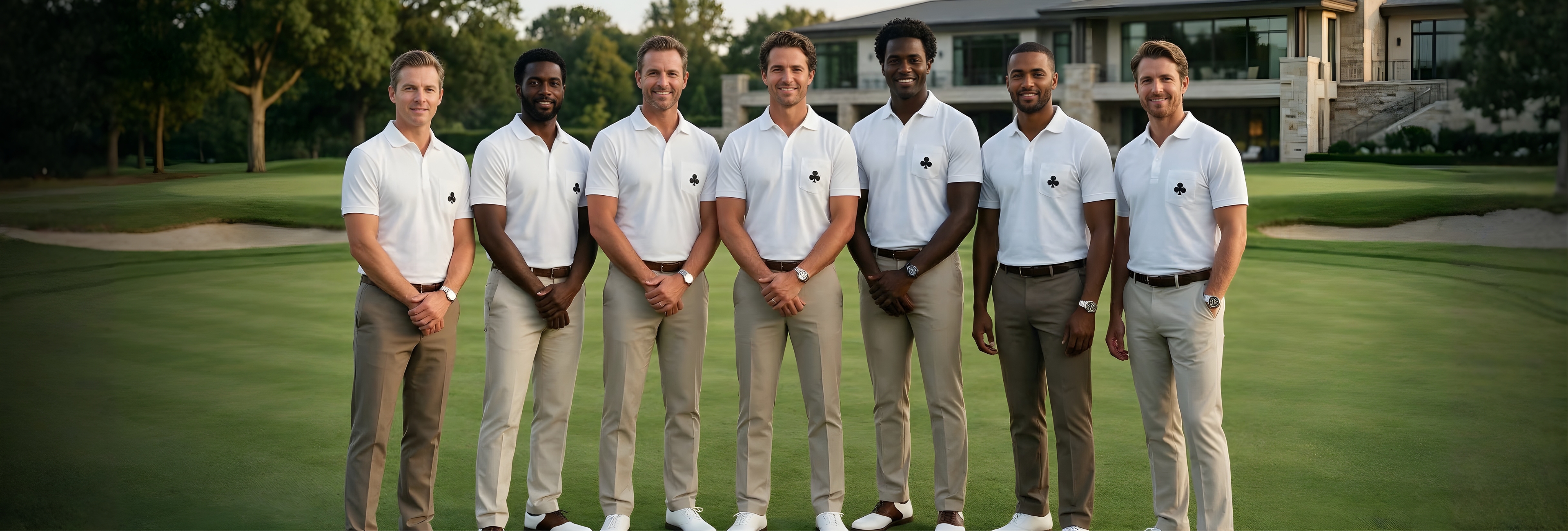 Club32 members on the course